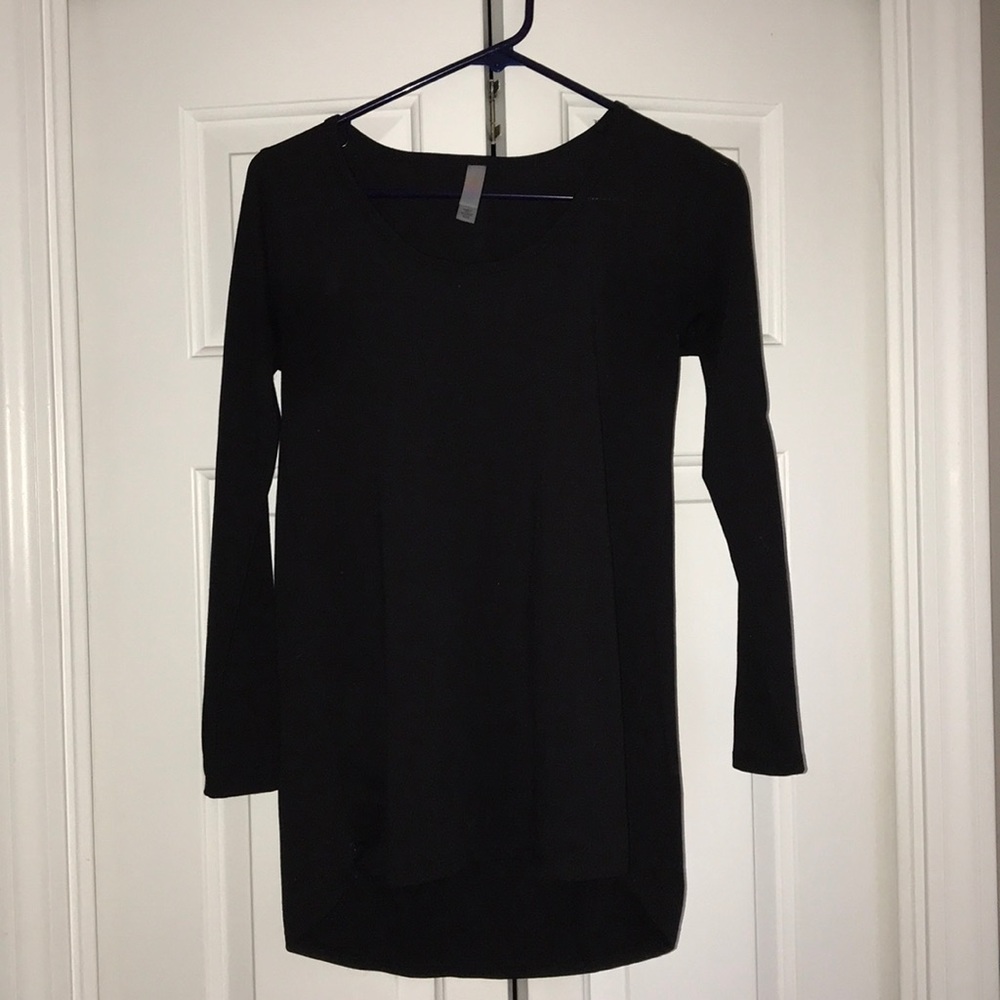Black long sleeve LuLaRoe shirt